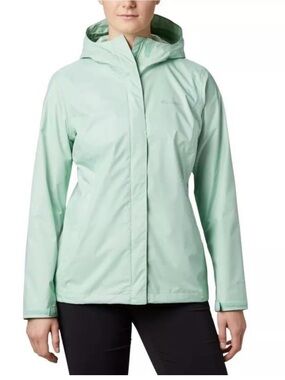 Columbia Women's Arcadia II Mint Green Jacket/Rain Coat